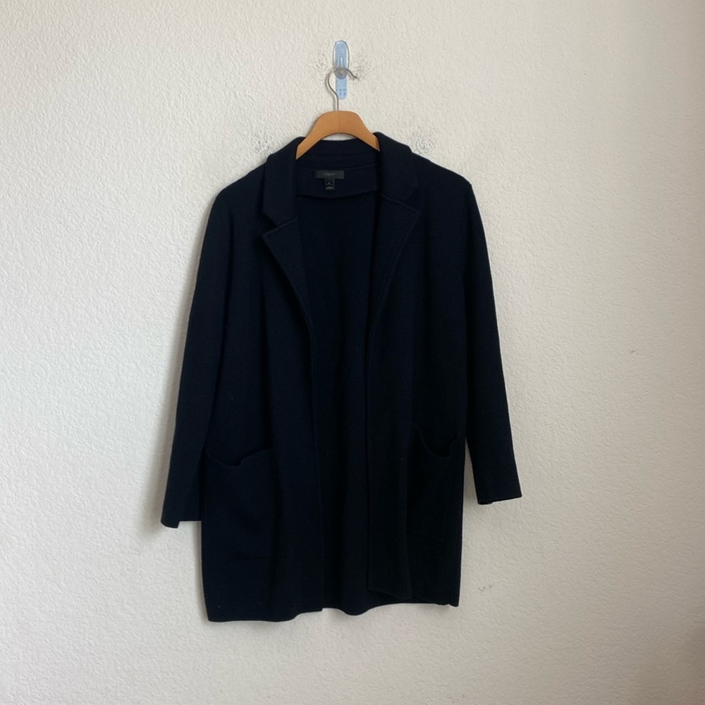 J. Crew Black Knit Blazer Size S